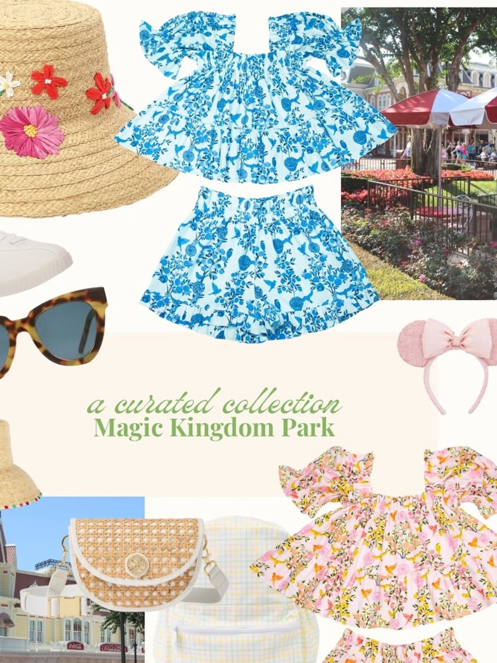 Elizabeth Wilson Elegant Blue Floral ruffled Women's Blouse and short set💙